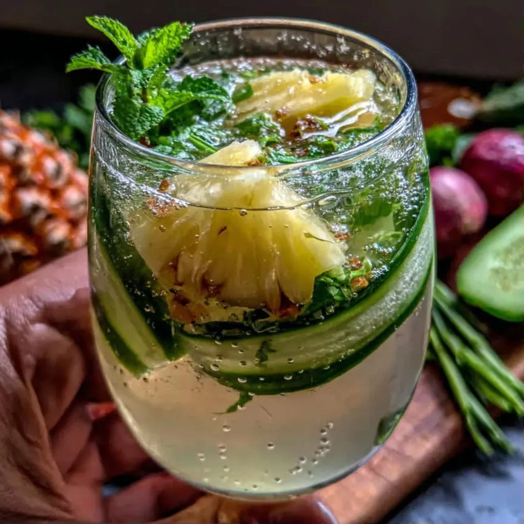 Pineapple Cucumber Detox Water