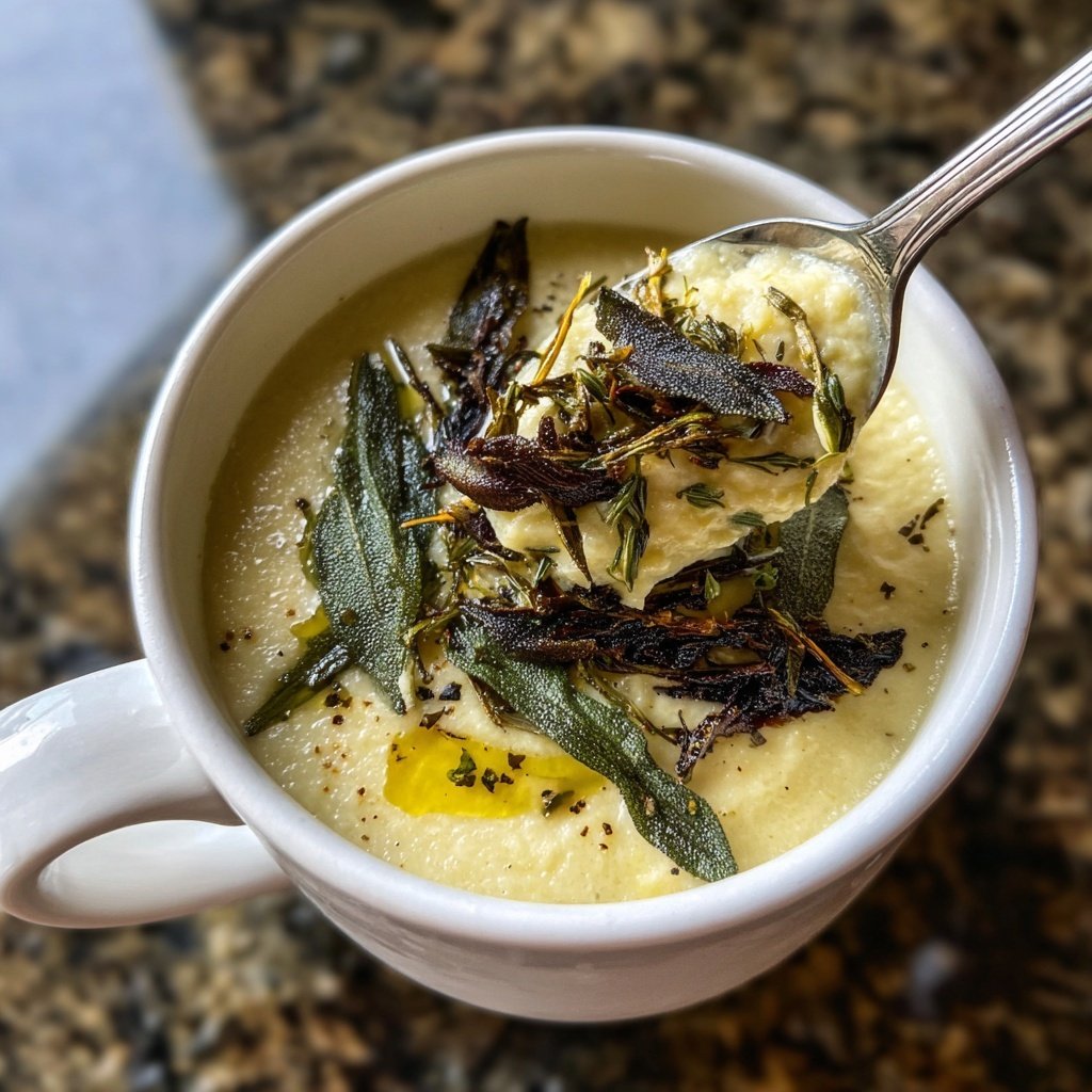 Creamy Roasted Parsnip Soup