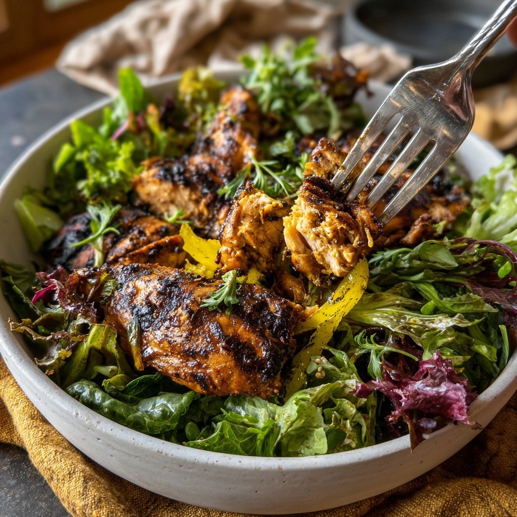 Spicy Jamaican Grilled Chicken Salad