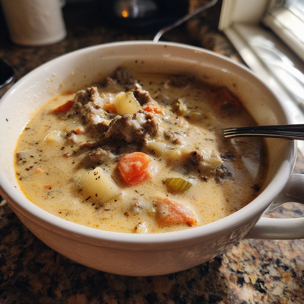 Philly Cheesesteak Soup Provolone Cheese