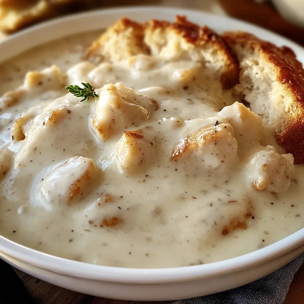 The BEST White Country Gravy