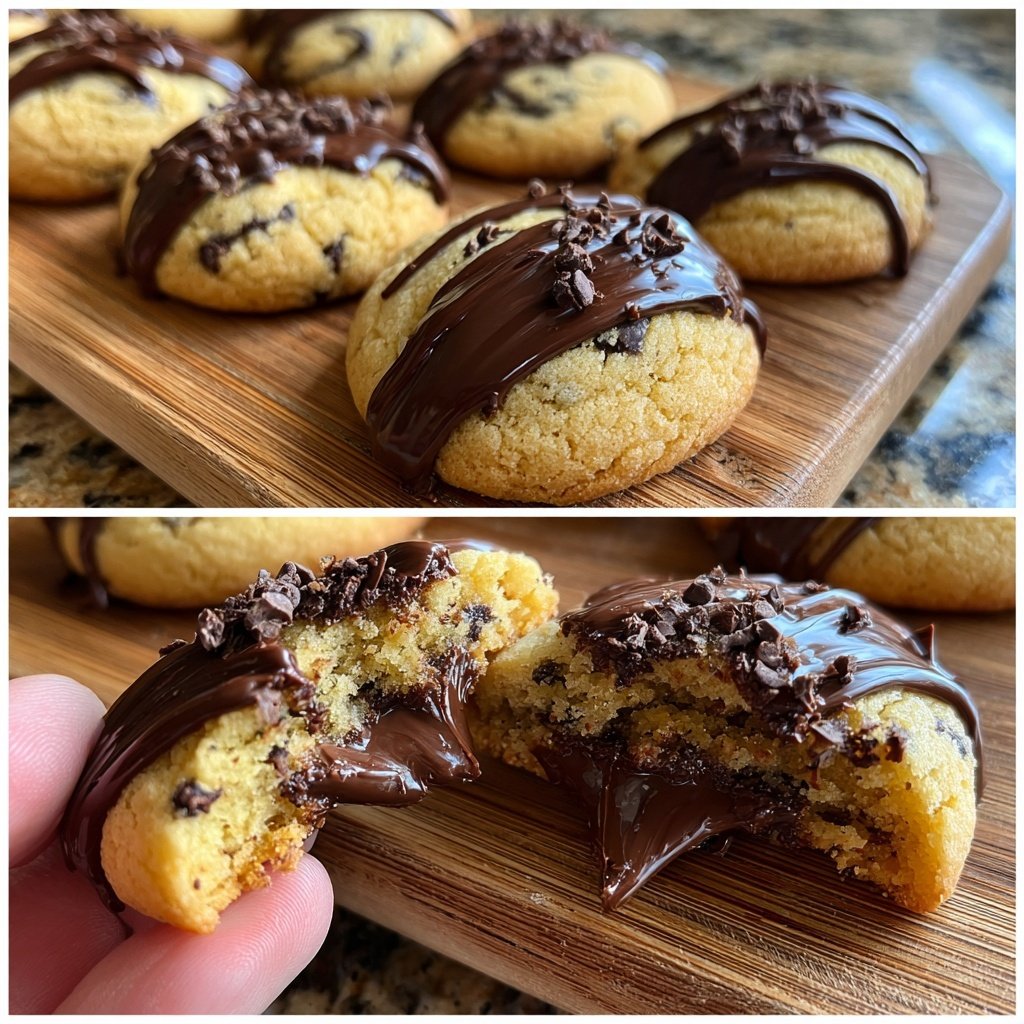 Chocolate Ganache Stuffed Cookies