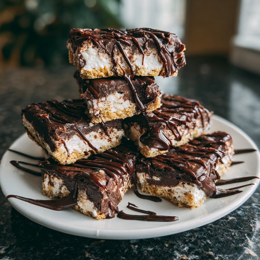Rich Choco-Fudge Cottage Cheese Bars