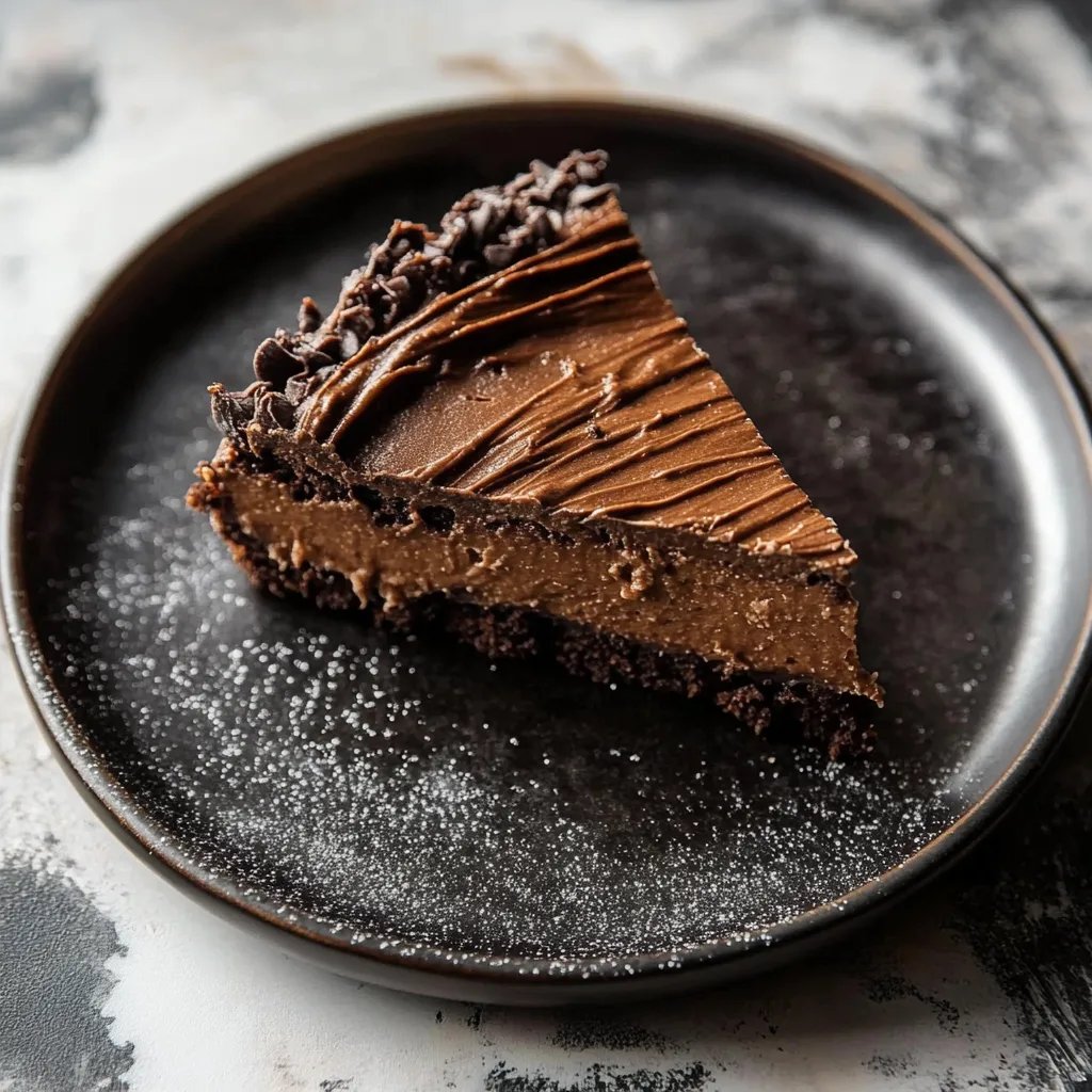 Chocolate Cottage Cheese Cheesecake
