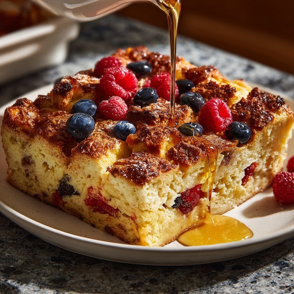Make-Ahead Overnight French Toast Casserole​
